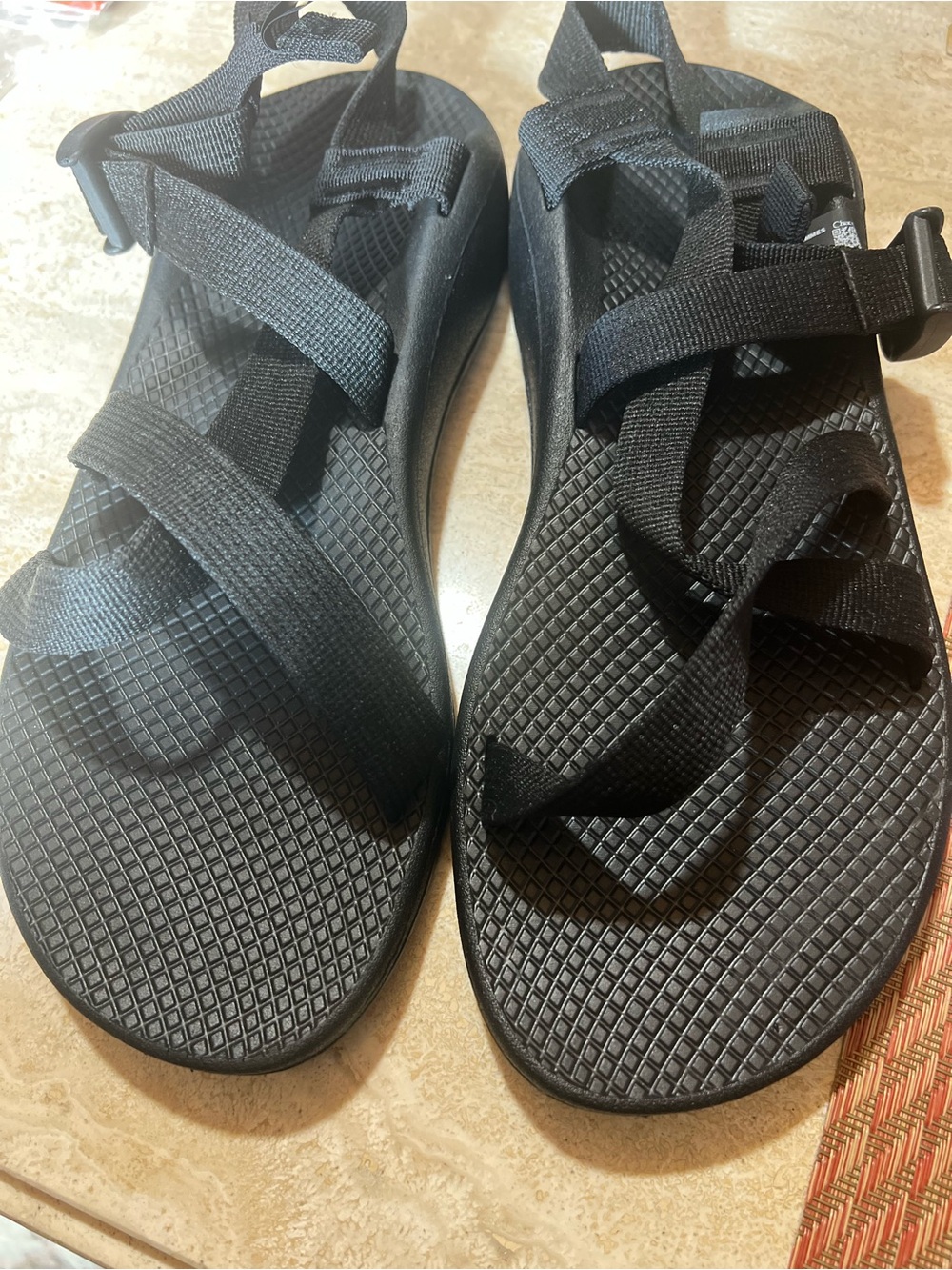 Chaco Black Strappy Sport Sandals